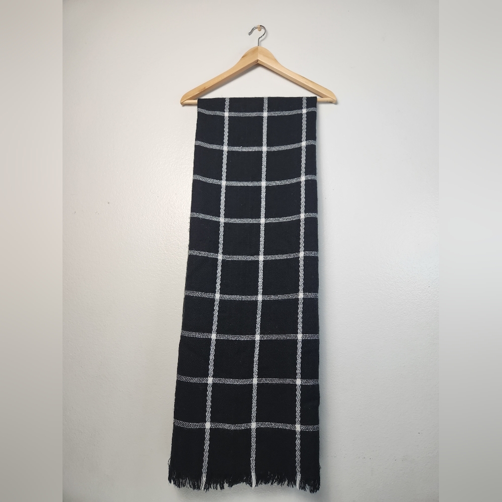 Black and White Scarf 72"